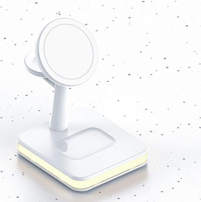 5-in-1 Magnetische Wireless-Ladestation mit Tischlampe
