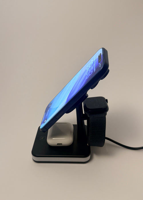 5-in-1 Magnetische Wireless-Ladestation mit Tischlampe